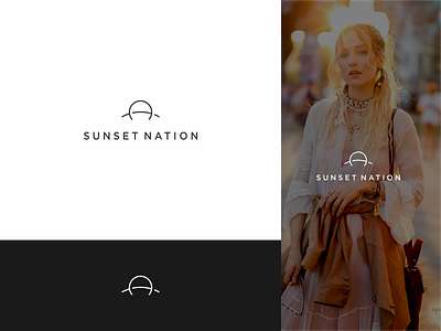 Logo proposal for a festival clothes company. clothes esense fashion logo logotype mark minimal sunset symbol