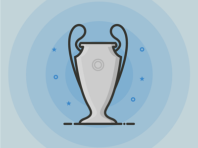 Champions League Trophy Outline Icon champions football icon outline soccer