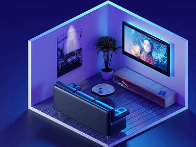 3D Gaming Room designs, themes, templates and downloadable graphic elements  on Dribbble