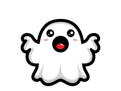 Cute Illustrated Ghost