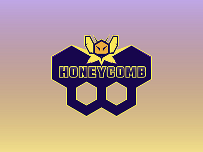 Honeycomb bumblebee esports honeycomb isologo logotype