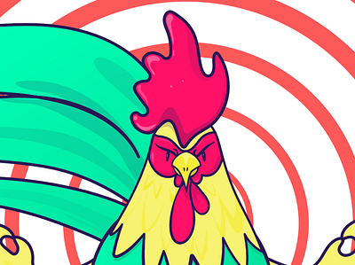 Rooster character gallo illustration rooster