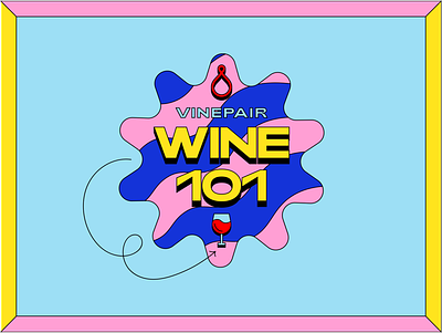 Wine 101 Podcast Logo 101 booze branding logo podcast podcast logo vinepair wine wine 101