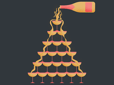 Champagne Tower! booze bubbly champagne champagne tower cheers holiday new year prosecco sparkling wine vinepair