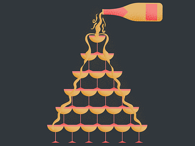 Champagne Tower! booze bubbly champagne champagne tower cheers holiday new year prosecco sparkling wine vinepair