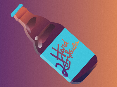 Hard Kombucha booze drink illustration kombucha