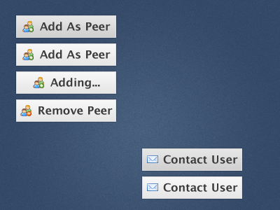 Peer & Contact Buttons