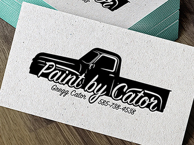 Paint By Cator branding illustration logo