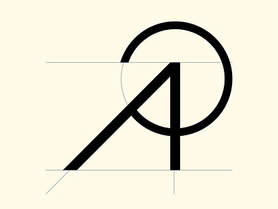 AP Logo Process brand branding design grid logo icon illustrator in progress logo vector