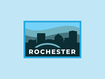 Rochester Badge v.3 badge badge design badge logo badgedesign cityscape design rochester vector vintage badge