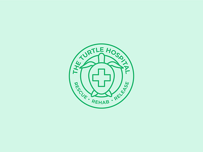 The Turtle Hospital brand branding design illustrator logo turtle vector