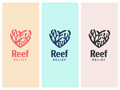 Reef Relief brand branding design illustrator logo vector vector illustration