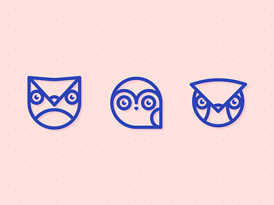 Owl Icons branding design digital illustration icon icons illustration illustrator owl owl icon owls vector vector illustration