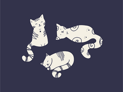 Cats Cats Cats cat illustration cats digital illustration vector
