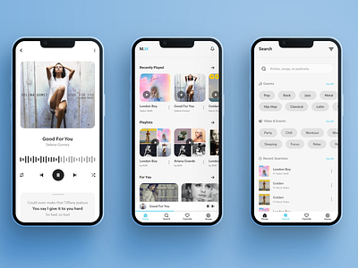 music player android design graphic design ios ui