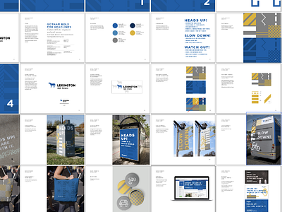Safe Streets Style Guide blue gold style guide