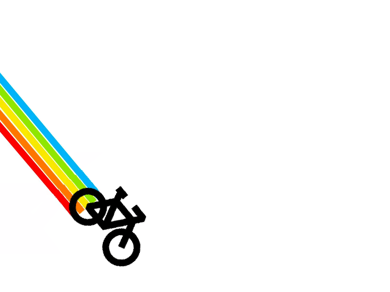 A city full of rainbows bike conference rainbow summit
