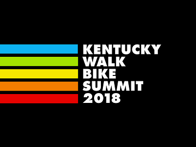 KY Walk Bike Summit bikes pedestrian rainbow