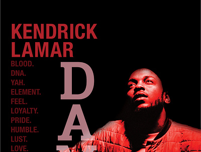 DAMN. Tour Promotional Poster poster design promotional design