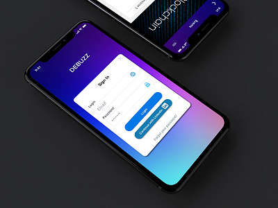 DeBuzz iPhone X Mockup