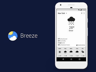 Breeze (Snow) android material weather