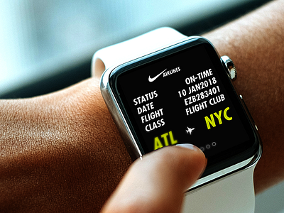 Nike Airlines Apple Watch Ui/Ux apple nike tech ui user experience user interface ux watch