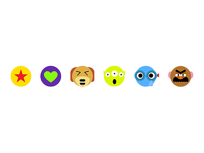 Facebook reactions - Toy Story themed