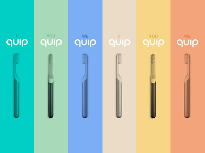 Ad campaign for Quip, the hippest toothbrush on the market