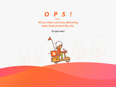 Service Page 🍔 ❤️ delivery deliveryguy driver food gradient orange page rider service web website