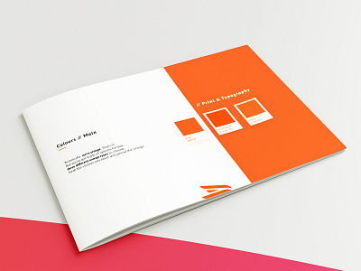 Brandbook 😍 🍊 brand brandbook branding brands brochure colours delivery food guidelines orange print typography