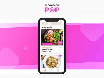 🍔 POP: a new food delivery service concept 💜 app clean food gradient ios iphonex material ui restaurant screen ui uidesign uiux ux