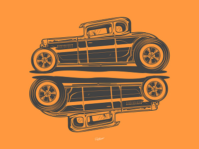 Ford 32 design ford illustration vector vintage