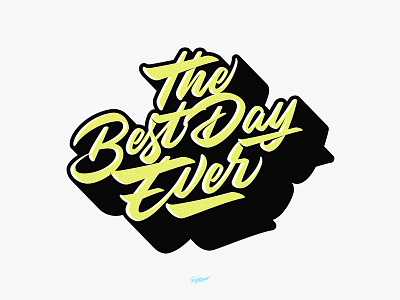 The Best Day Ever branding brands calligraphy design instagram lettering logo logos typography vector