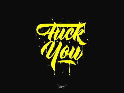 Fuck You! brand branding brands design instagram lettering logo logos neon typography