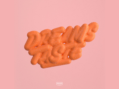 Dreams Taste 3d brand branding candy caramel cinema4d cute design lettering logo sugar typography