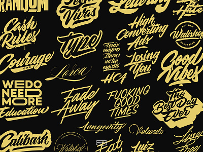 Letras Vivas 2 brand branding brands calligraphy color design gold lettering logo logos typography