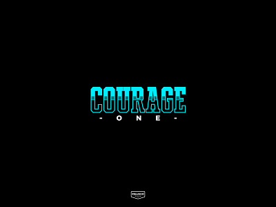 Courage One brand branding color design esport esportlogo lettering logo neon typography