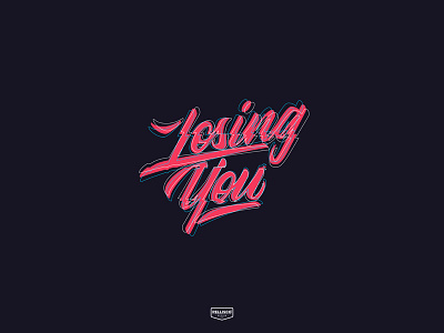 Losing You brand branding calligraphy color design lettering logo typography