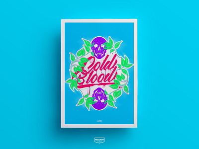 Cold Blood brand branding color design illustration lettering logo poster posters typography