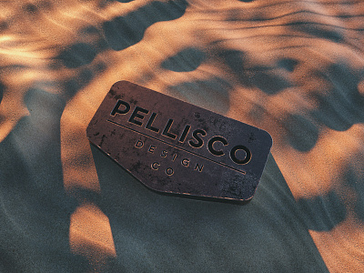Rusty Pellisco Logo 3d brand branding cinema4d color desert lettering logo madmax poster render retro summer typography vintage
