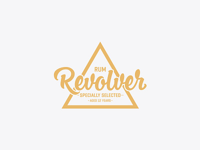 Revolver brand design lettering typography