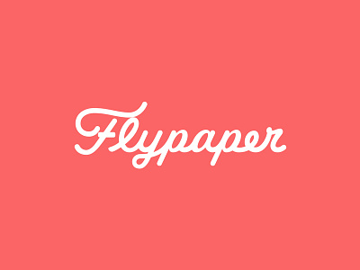 Flypaper brand design lettering typography