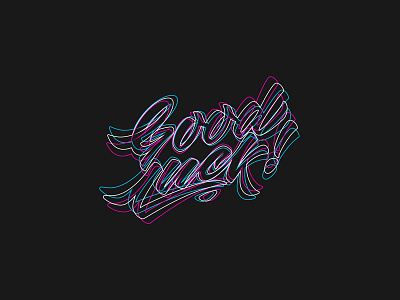 Good Luck! brand design lettering typography