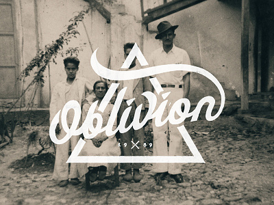 Oblivion brand design lettering logo photography typography