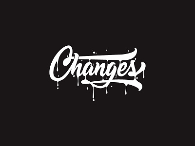 Changes brand design lettering logo photography typography