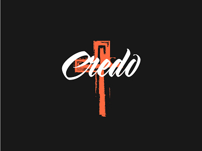 Credo brand design lettering logo typography