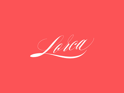 Lorca brand design lettering logo typography