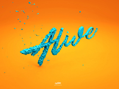 Alive cinema 4d design letterring pellisco typography