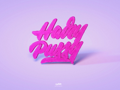 Hairy Pussy cinema 4d design lettering pellisco typography