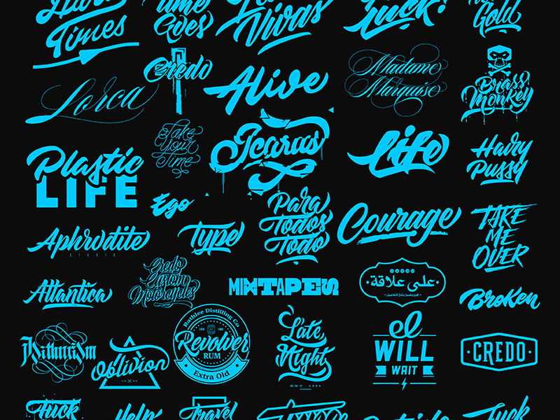 Lettering All by Pellisco on Dribbble